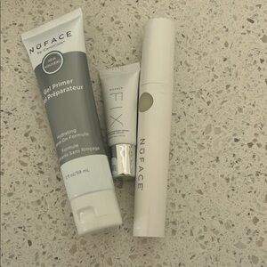 NuFace MicroWand for eyes lips and lines with Gel Primer and Fix Serum Set